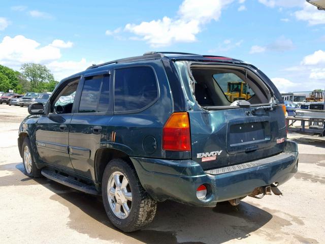 1GKDT13S152287666 - 2005 GMC ENVOY GREEN photo 3