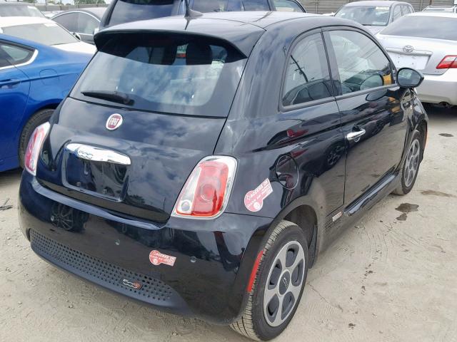 3C3CFFGEXGT211014 - 2016 FIAT 500 ELECTR BLACK photo 4