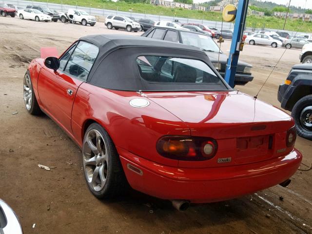 JM1NA3512M1220780 - 1991 MAZDA MX-5 MIATA RED photo 3