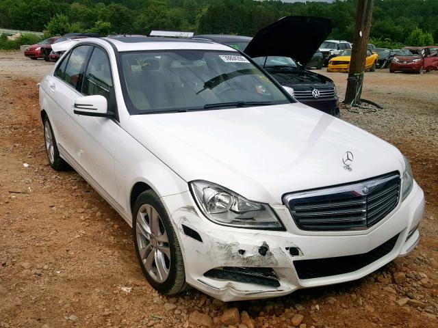 WDDGF4HBXER307551 - 2014 MERCEDES-BENZ C 250 WHITE photo 1