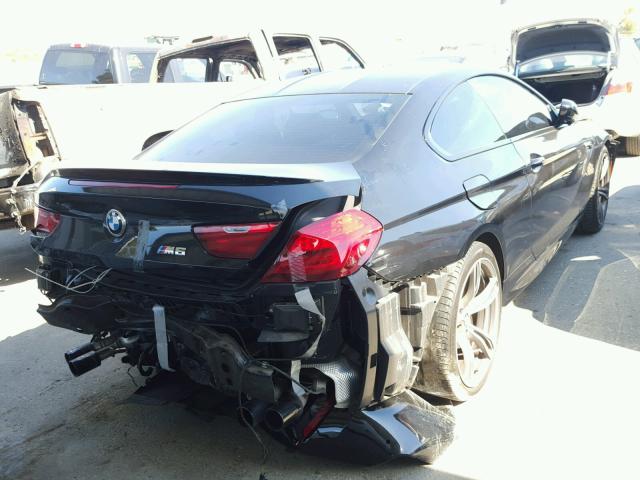 WBSLX9C55ED160386 - 2014 BMW M6 BLACK photo 4