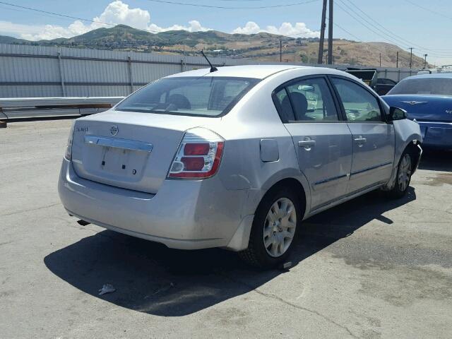 3N1AB6AP3AL660814 - 2010 NISSAN SENTRA 2.0 SILVER photo 4