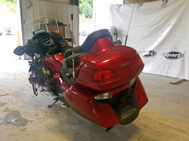 JH2SC68L8DK100236 - 2013 HONDA GL1800 L RED photo 3