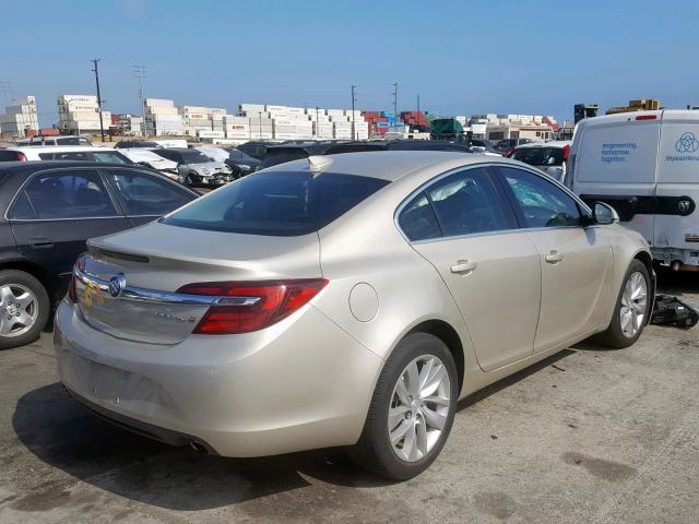 2G4GK5EX8G9162823 - 2016 BUICK REGAL GOLD photo 4