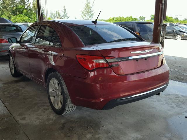 1C3CCBBB7DN545530 - 2013 CHRYSLER 200 TOURIN RED photo 3