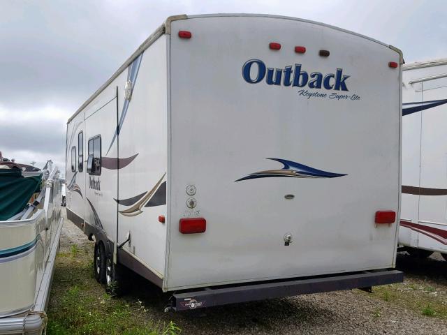 4YDT2742XCB453477 - 2012 KEYSTONE OUTBACK WHITE photo 3