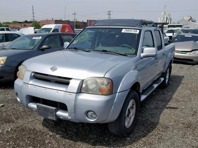 1N6ED27T41C324913 - 2001 NISSAN FRONTIER C SILVER photo 2