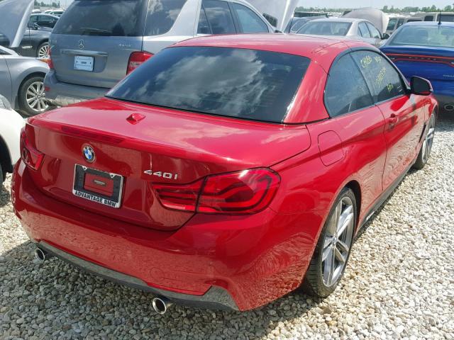 WBA4Z5C54JEA33048 - 2018 BMW 440I RED photo 4