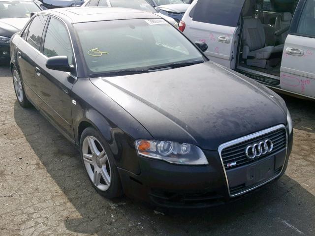 WAUAF78E08A033269 - 2008 AUDI A4 2.0T BLACK photo 1