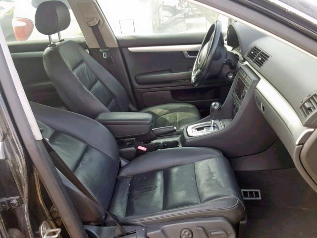 WAUAF78E08A033269 - 2008 AUDI A4 2.0T BLACK photo 5
