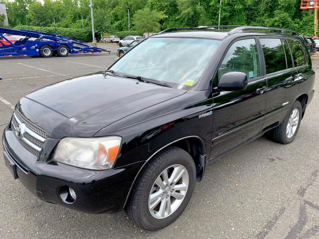 JTEDW21A070022170 - 2007 TOYOTA HIGHLANDER BLACK photo 2