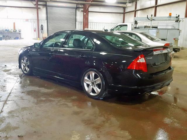 3FAHP0DC4AR428390 - 2010 FORD FUSION SPO BLACK photo 3