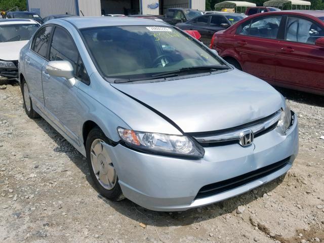 JHMFA36287S006434 - 2007 HONDA CIVIC HYBR BLUE photo 1