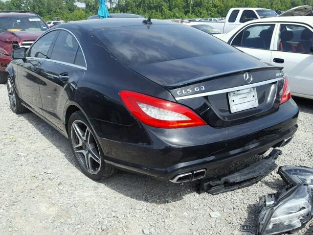 WDDLJ7EB8CA024502 - 2012 MERCEDES-BENZ CLS 63 AMG BLACK photo 3