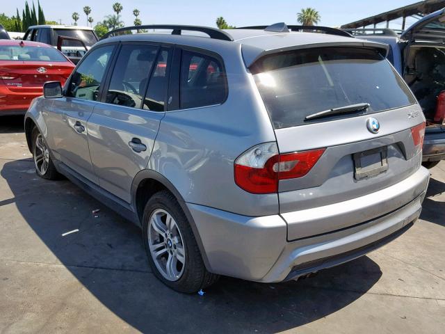 WBXPA93436WG82446 - 2006 BMW X3 3.0I GRAY photo 3