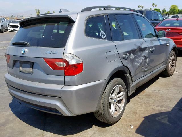 WBXPA93436WG82446 - 2006 BMW X3 3.0I GRAY photo 4