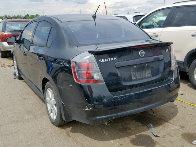 3N1AB6AP48L646549 - 2011 NISSAN SENTRA 2.0 BLACK photo 3