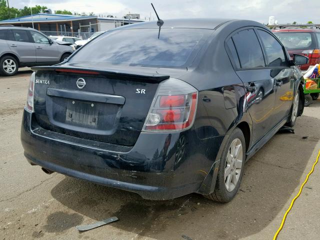 3N1AB6AP48L646549 - 2011 NISSAN SENTRA 2.0 BLACK photo 4