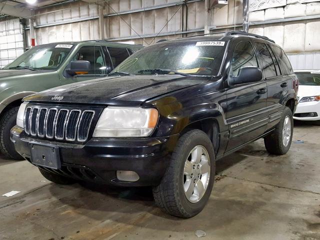 1J4GW58N61C513144 - 2001 JEEP GRAND CHER BLACK photo 2