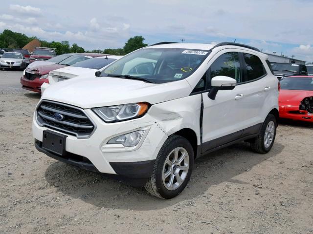 MAJ6P1UL2JC203798 - 2018 FORD ECOSPORT S WHITE photo 2