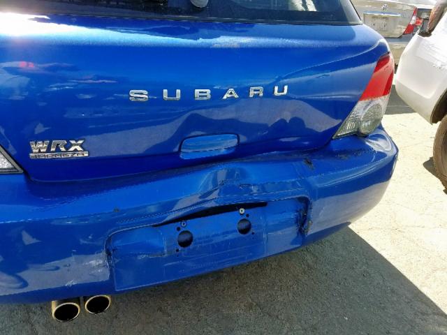 JF1GG29674G806353 - 2004 SUBARU IMPREZA WR BLUE photo 9