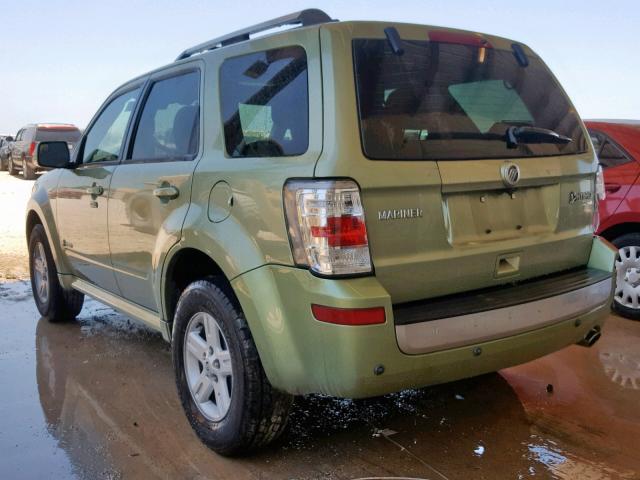 4M2CN2K36AKJ07152 - 2010 MERCURY MARINER HY GREEN photo 3