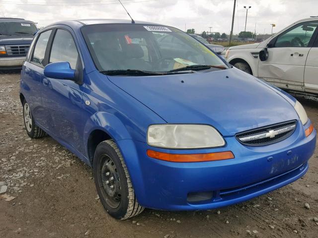 KL1TD62675B378678 - 2005 CHEVROLET AVEO BASE Mavi foto 1