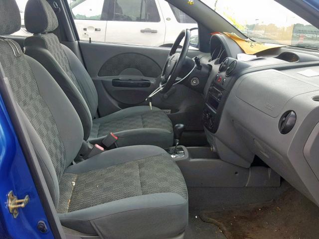 KL1TD62675B378678 - 2005 CHEVROLET AVEO BASE Mavi foto 5