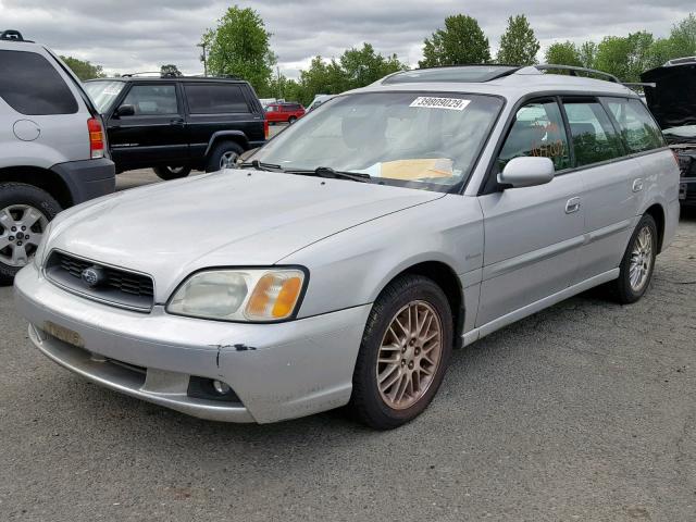 4S3BH625947301733 - 2004 SUBARU LEGACY L S SILVER photo 2