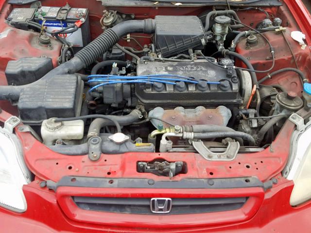 1HGEJ6227WL003670 - 1998 HONDA CIVIC RED photo 7