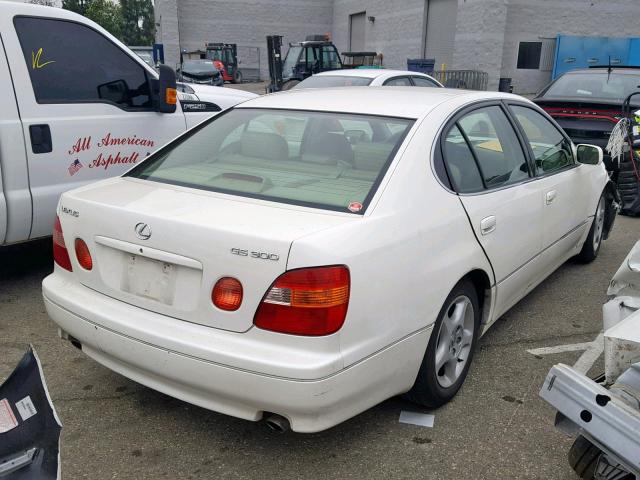 JT8BD68S9X0063953 - 1999 LEXUS GS 300 WHITE photo 4