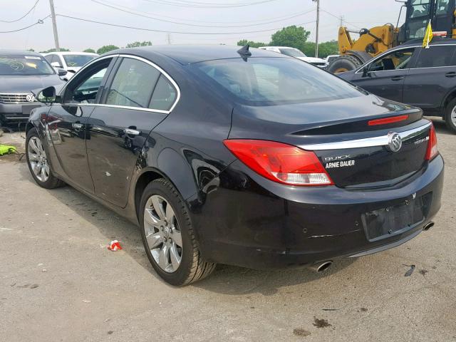 2G4GS5EV8D9224828 - 2013 BUICK REGAL PREM BLACK photo 3