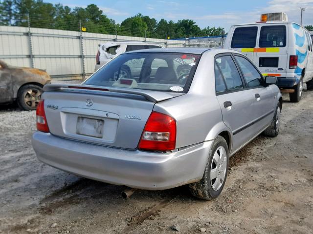 JM1BJ225631209588 - 2003 MAZDA PROTEGE DX SILVER photo 4