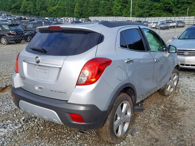 KL4CJASB6GB737081 - 2016 BUICK ENCORE SILVER photo 4