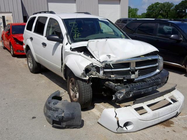 1D4HD48N15F564374 - 2005 DODGE DURANGO SL WHITE photo 1