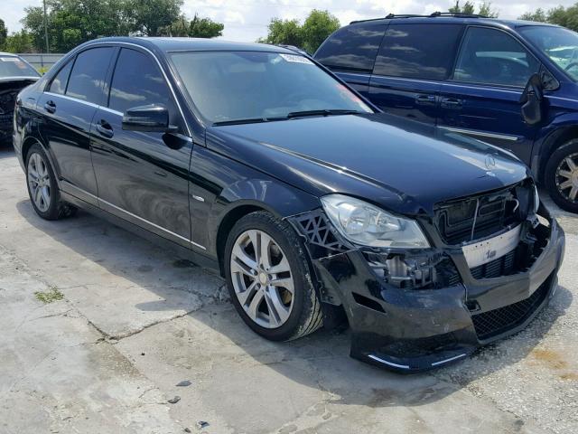 WDDGF4HB7CA676668 - 2012 MERCEDES-BENZ C 250 BLACK photo 1