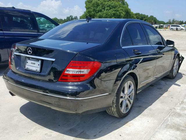 WDDGF4HB7CA676668 - 2012 MERCEDES-BENZ C 250 BLACK photo 4