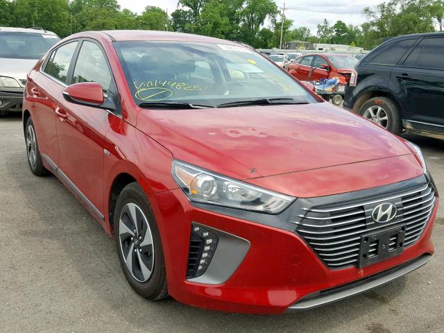 KMHC75LC7KU144826 - 2019 HYUNDAI IONIQ SEL MAROON photo 1