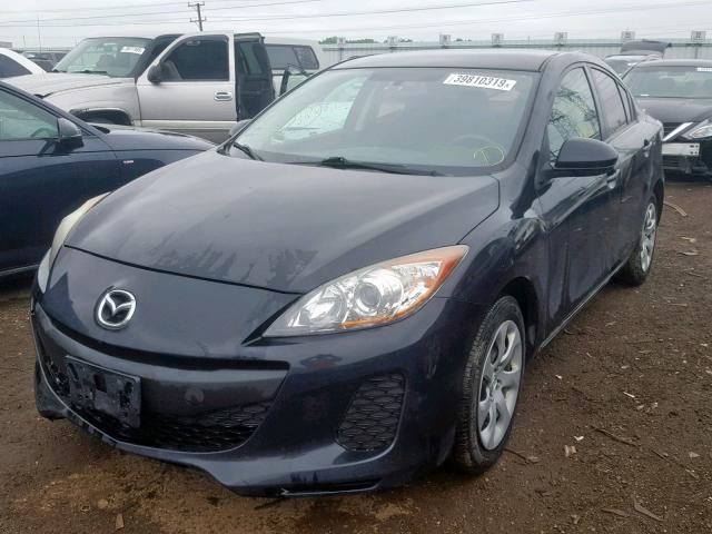 JM1BL1TF4D1721752 - 2013 MAZDA 3 I BLACK photo 2