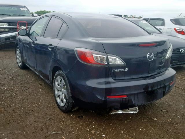 JM1BL1TF4D1721752 - 2013 MAZDA 3 I BLACK photo 3