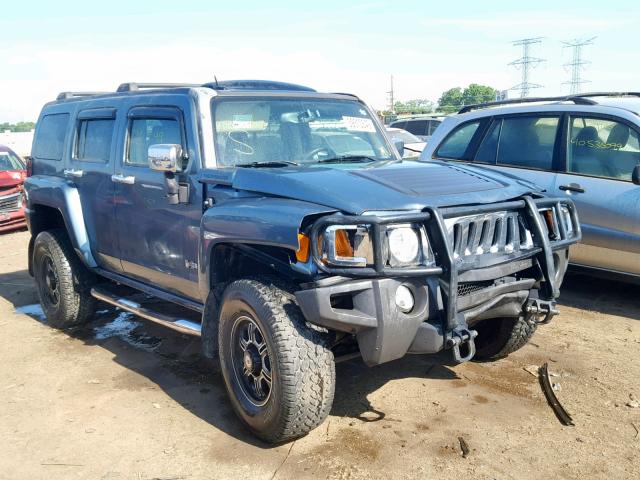 5GTDN13EX78166028 - 2007 HUMMER H3 BLUE photo 1