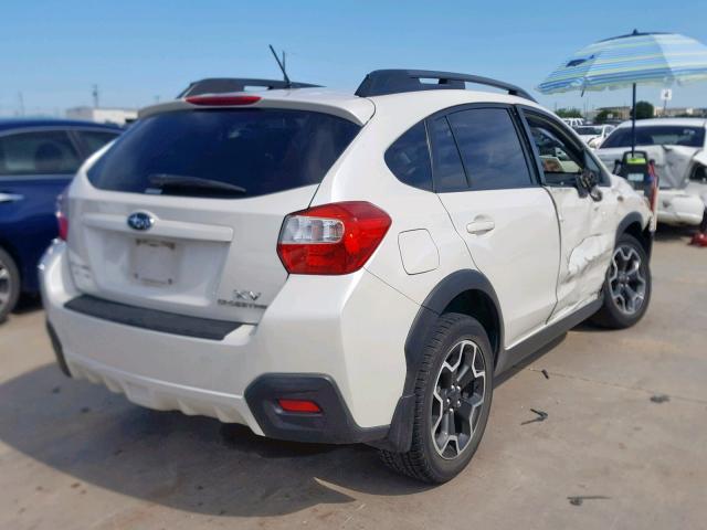 JF2GPACC2D1815016 - 2013 SUBARU XV CROSSTR WHITE photo 4