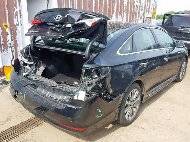 5NPE34AF4GH310480 - 2016 HYUNDAI SONATA SPO BLACK photo 4