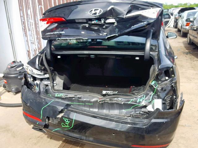 5NPE34AF4GH310480 - 2016 HYUNDAI SONATA SPO BLACK photo 9