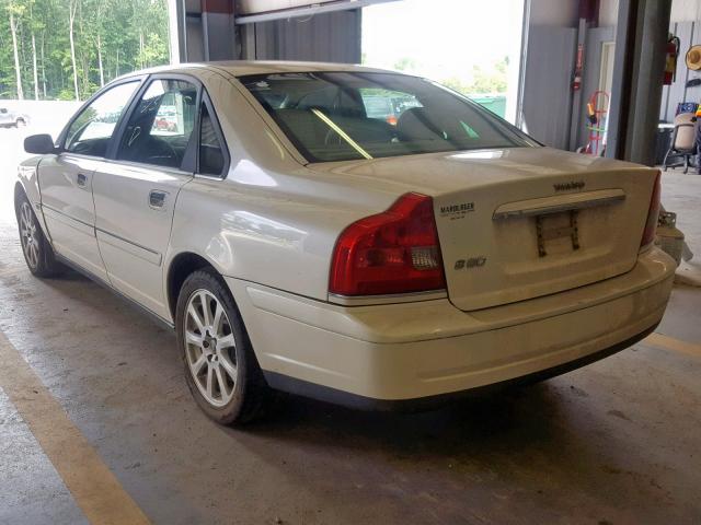 YV1TS592651392003 - 2005 VOLVO S80 2.5T WHITE photo 3