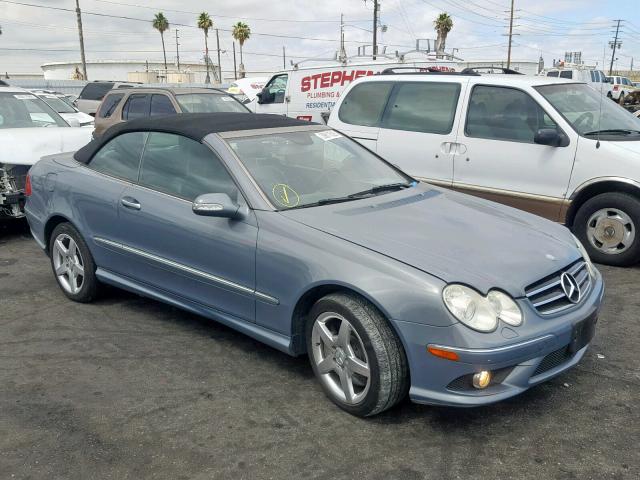 WDBTK72F67T086228 - 2007 MERCEDES-BENZ CLK 550 BLUE photo 1