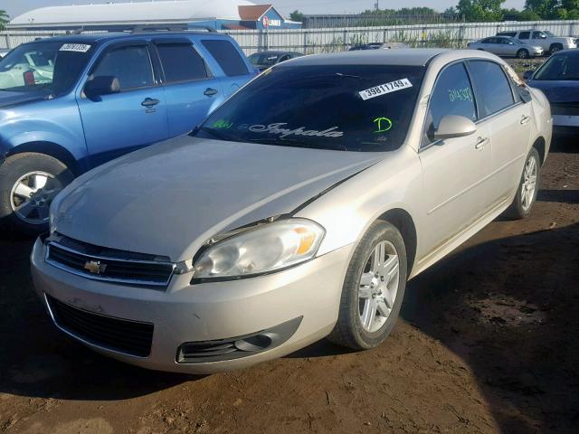 2G1WB5EN1A1188824 - 2010 CHEVROLET IMPALA LT GOLD photo 2