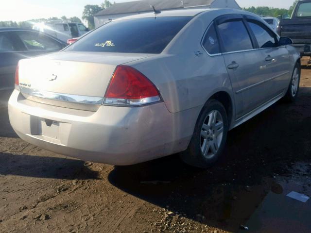 2G1WB5EN1A1188824 - 2010 CHEVROLET IMPALA LT GOLD photo 4