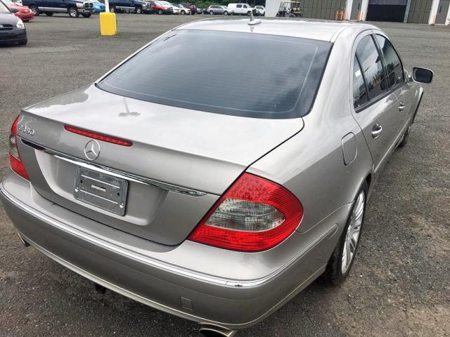 WDBUF56X77B152954 - 2007 MERCEDES-BENZ E 350 SILVER photo 4