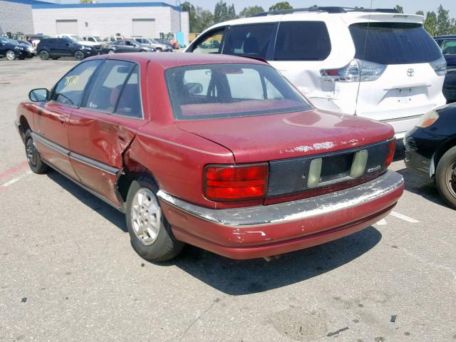 1G3NL54N2PM013660 - 1993 OLDSMOBILE ACHIEVA S MAROON photo 3